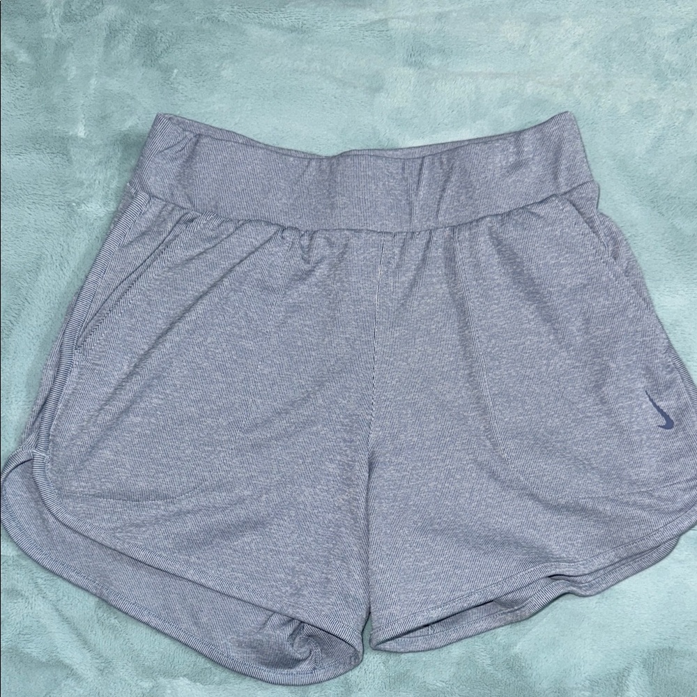 Nike Gray Athletic Shorts with Elastic Waistband